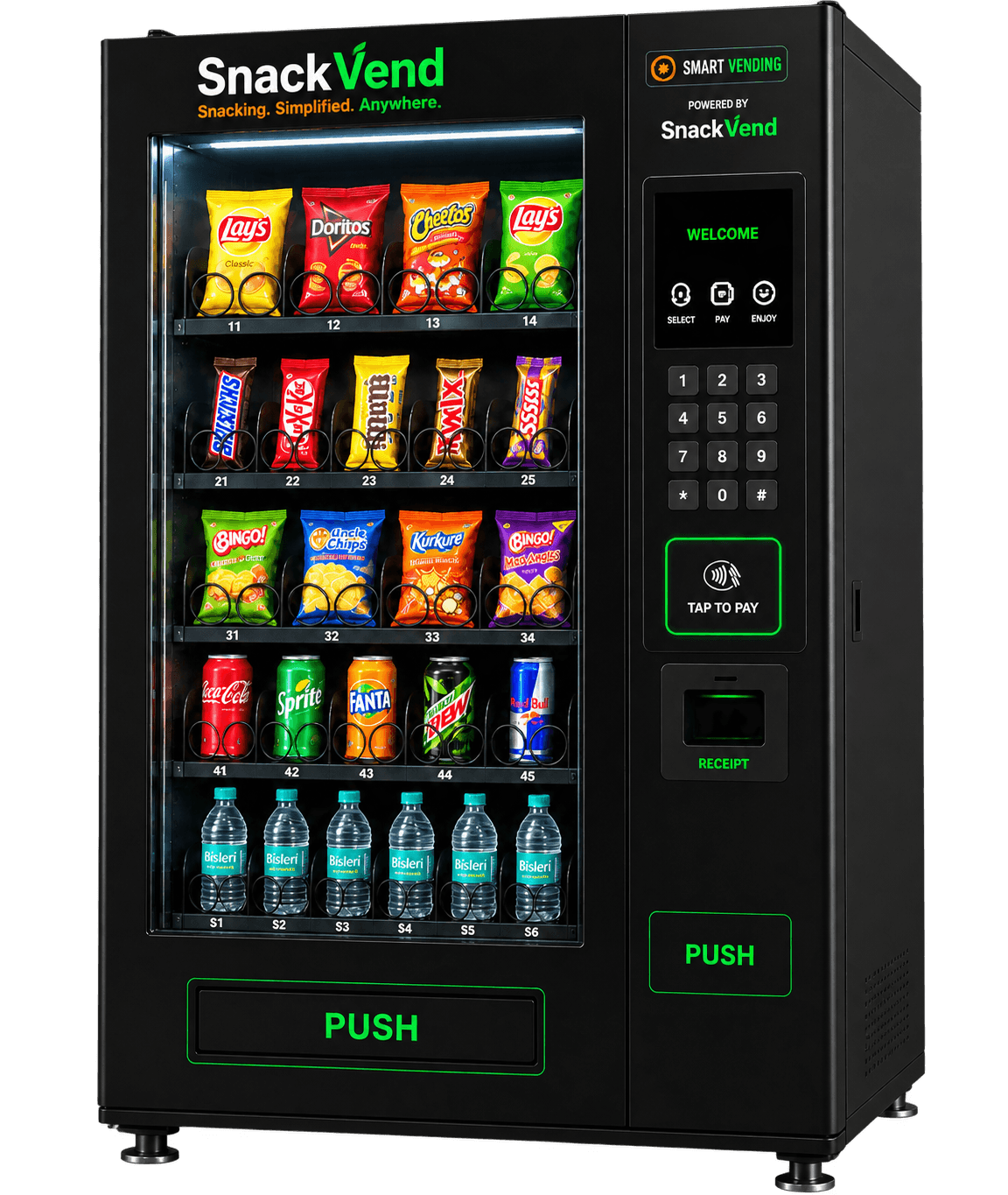 SnackVend smart vending machine